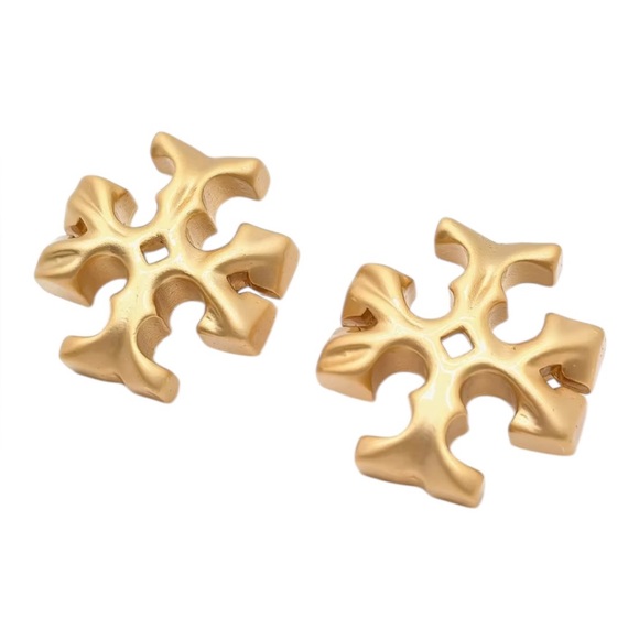 Tory Burch Gold Earrings with bag and box - Picture 9 of 15